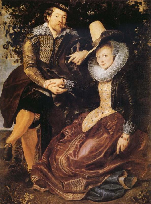 Rubens with his first wife Isabella Brant in the Honeysuckle Bower, Peter Paul Rubens